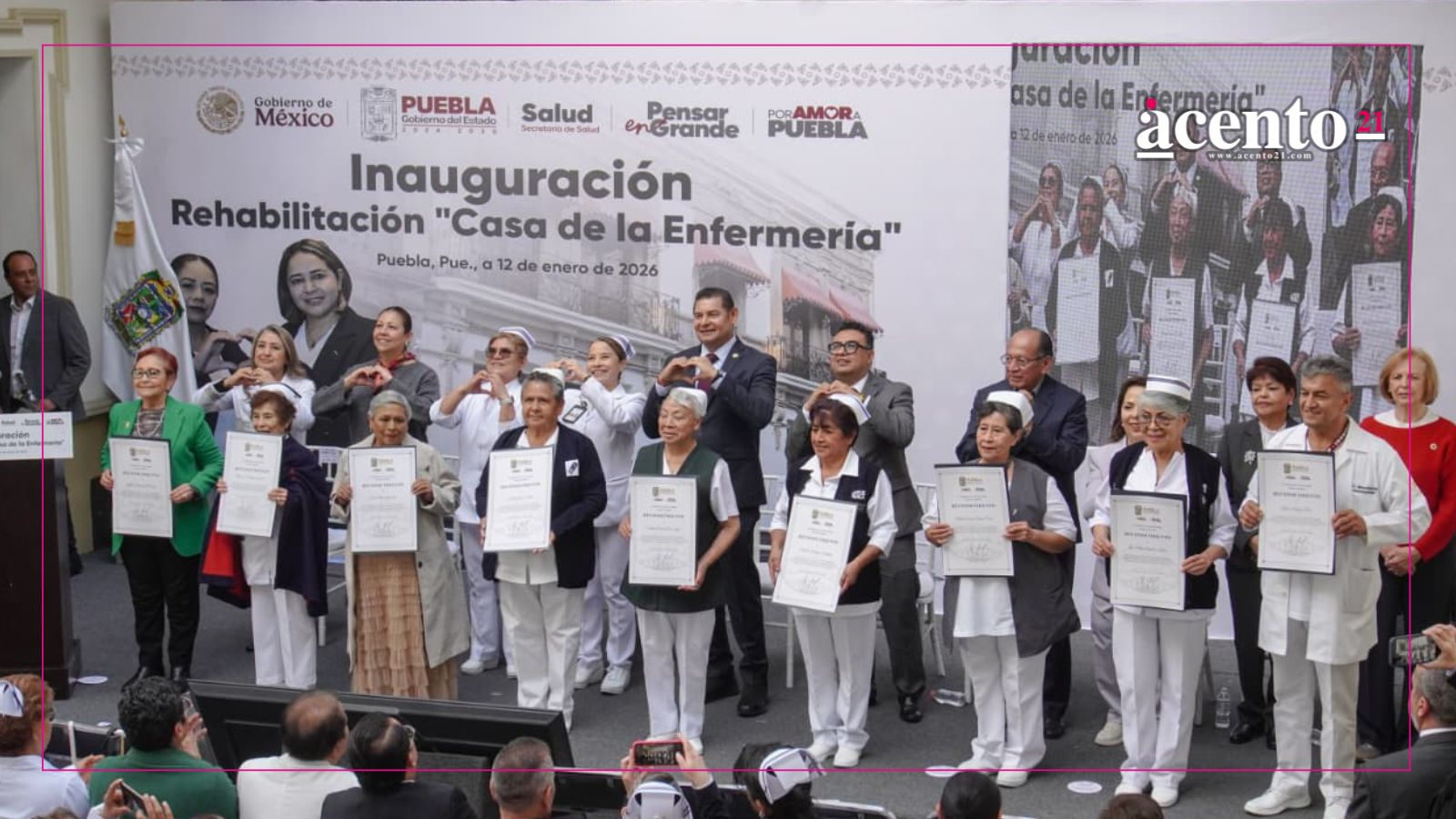 Entrega Armenta rehabilitación de Casa de la Enfermería