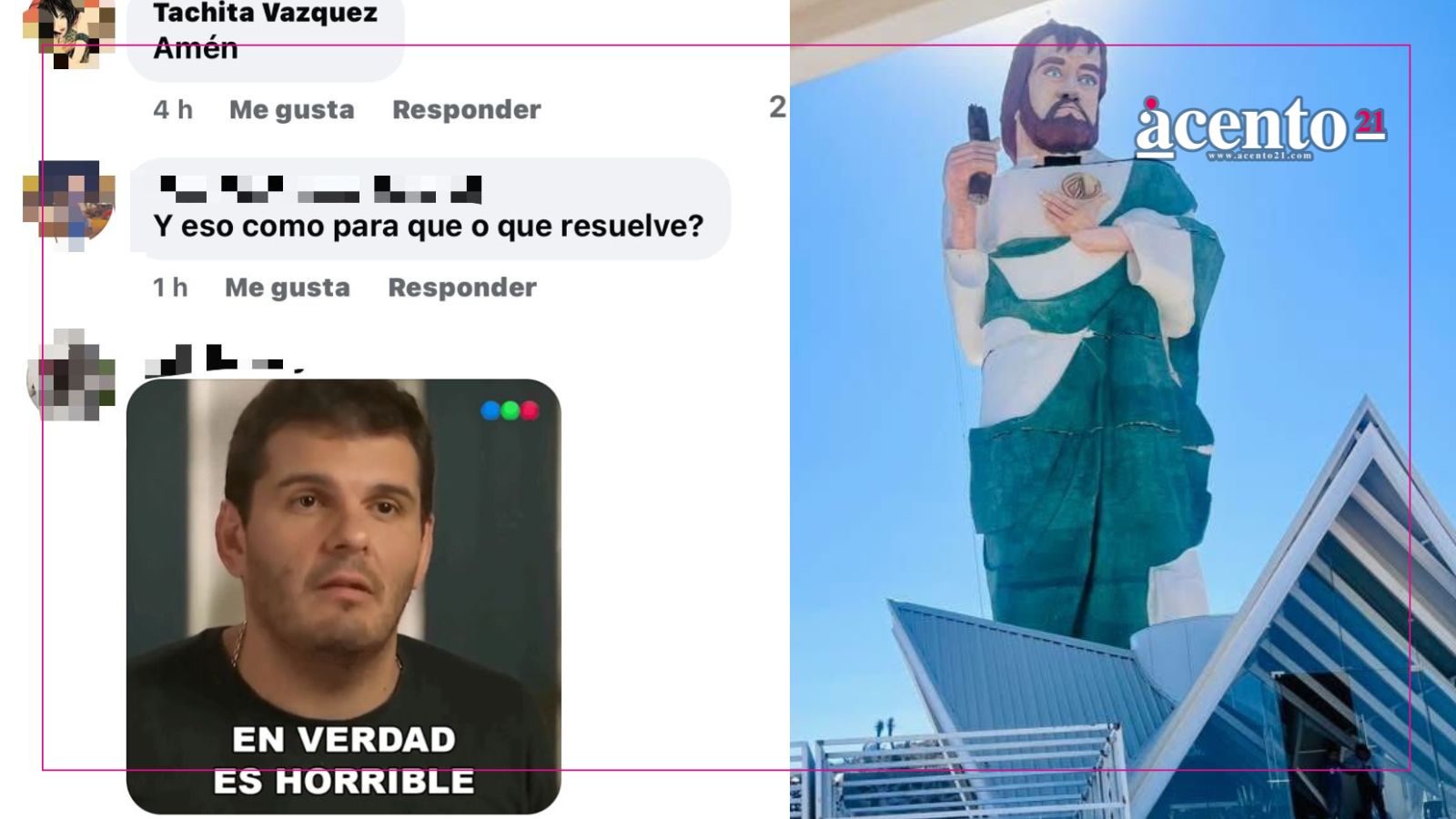 Inauguran estatua gigante de San Judas Tadeo en Puebla pero le llueven críticas