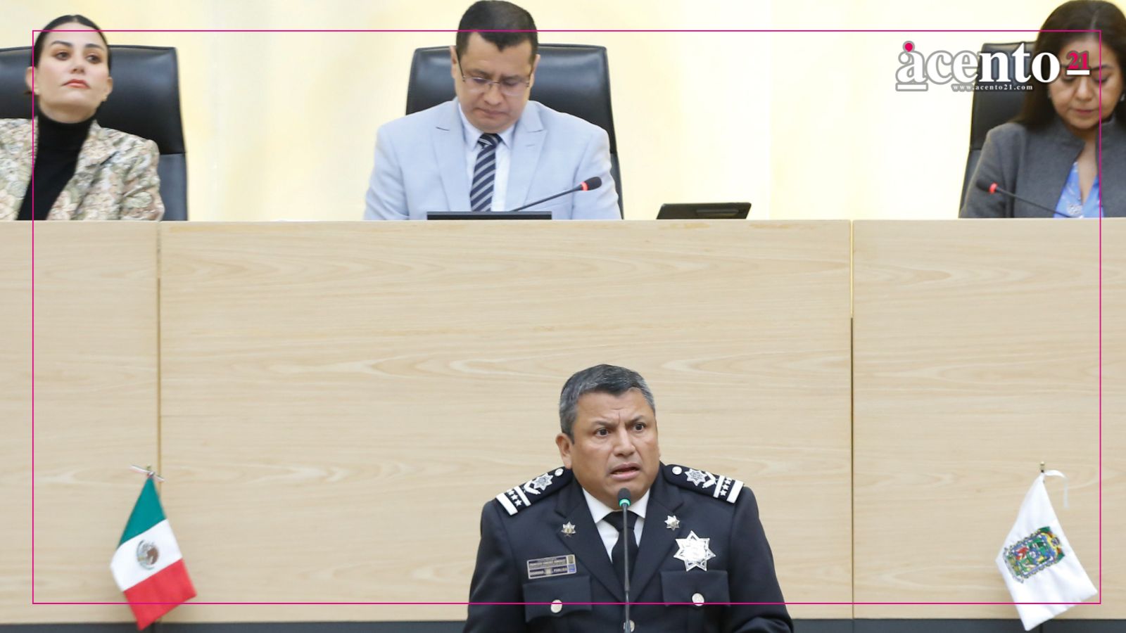 Comparece titular de la SSP Puebla; destaca que la seguridad es la mayor prioridad en el estado