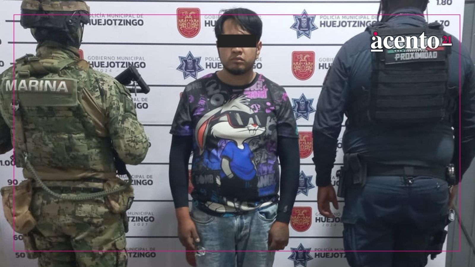 SSC de Huejotzingo detiene a sujeto con arma de fuego; señalado por violencia en Xalmimilulco y Capultitlán