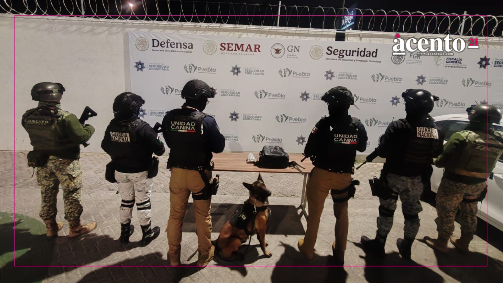 Canino del grupo K9 detecta bolsa con marihuana en la CAPU; policías detienen al presunto responsable