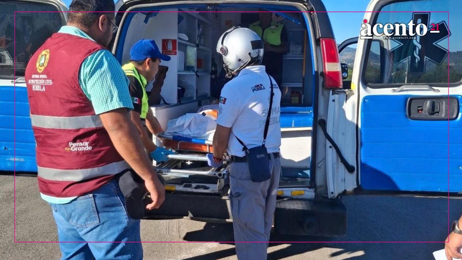 Paciente embarazada de Huauchinango es atendida oportunamente con traslado médico aéreo