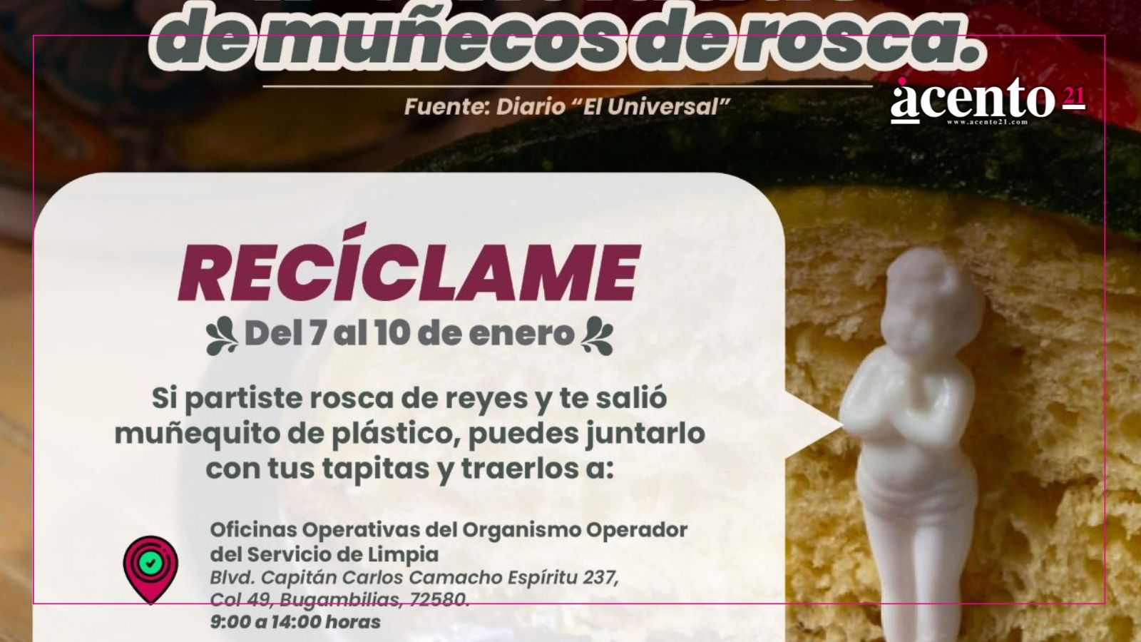 Impulsa Gobierno de Pepe Chedraui campaña para reutilizar muñecos de la Rosca para apoyar la causa social