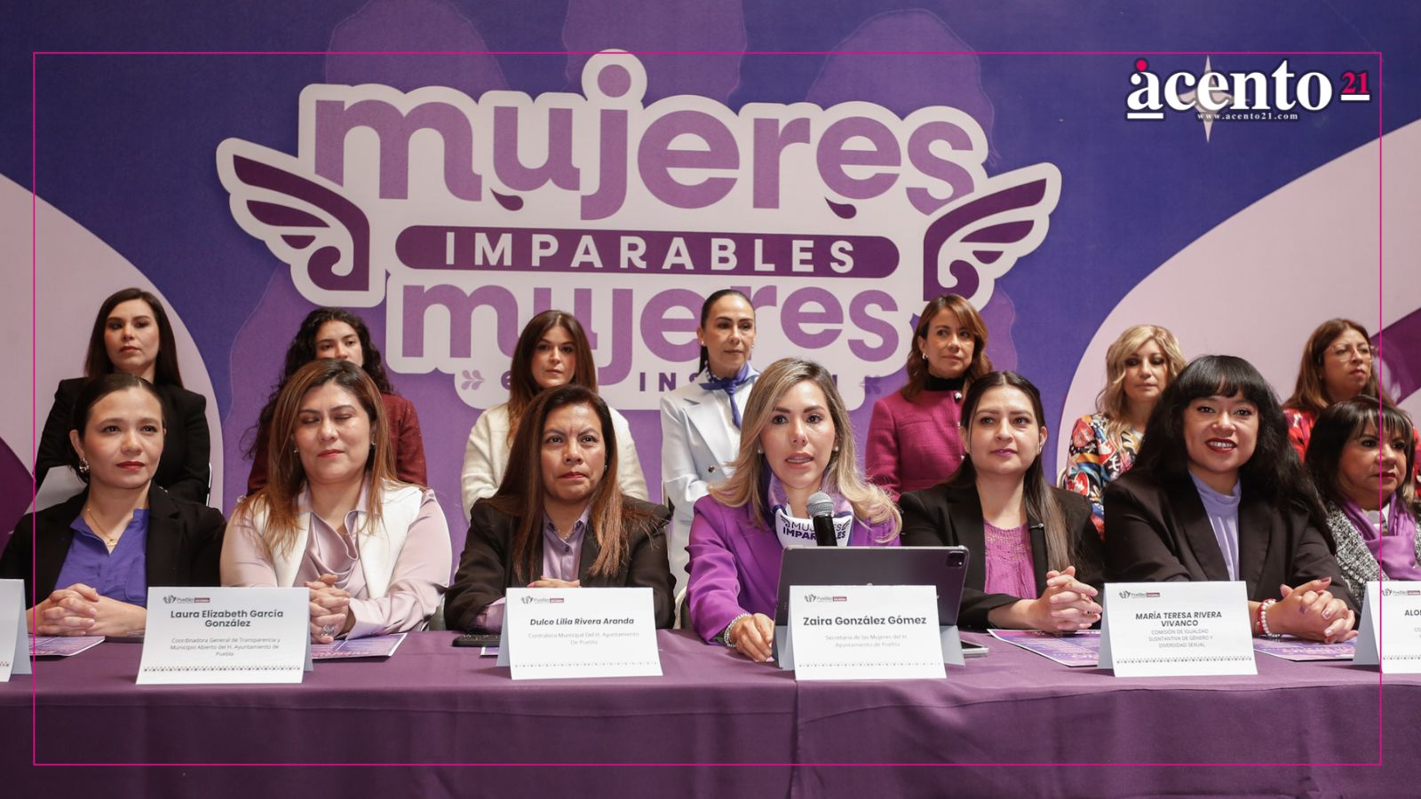 Presentan calendario de actividades Mujeres Imparables, Mujeres que inspiran