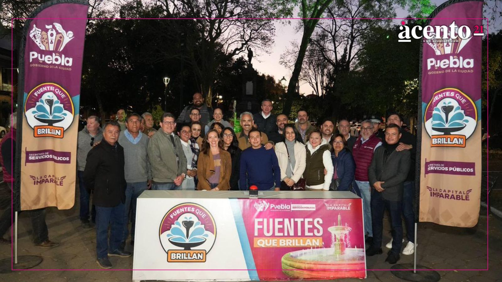 Inaugura Gobierno de Pepe Chedraui mantenimiento de fuentes en el parque de San José