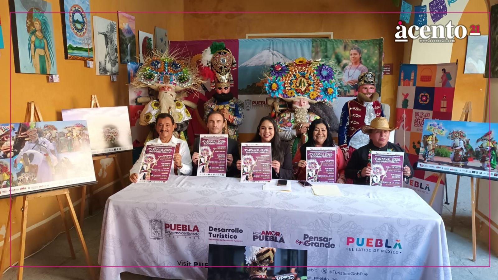 Promueve Tonantzin Fernández el Carnaval de San Pedro Cholula a nivel estatal