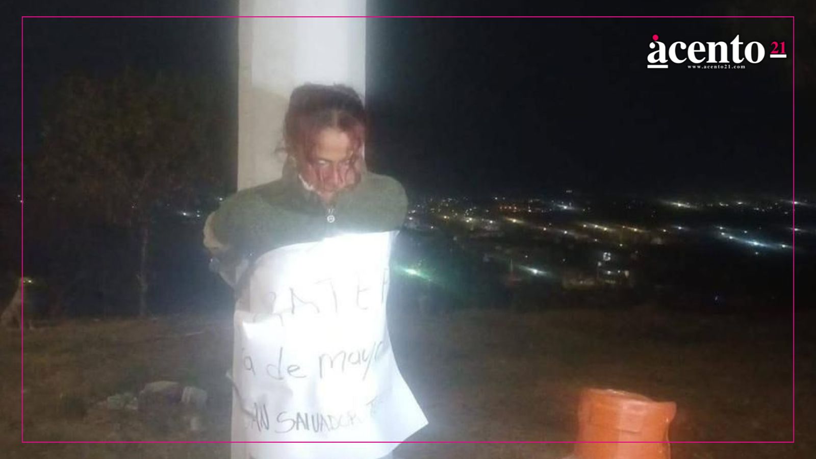 Vecinos de Barranca Honda atrapan a presunta ladrona y la amarran a un poste