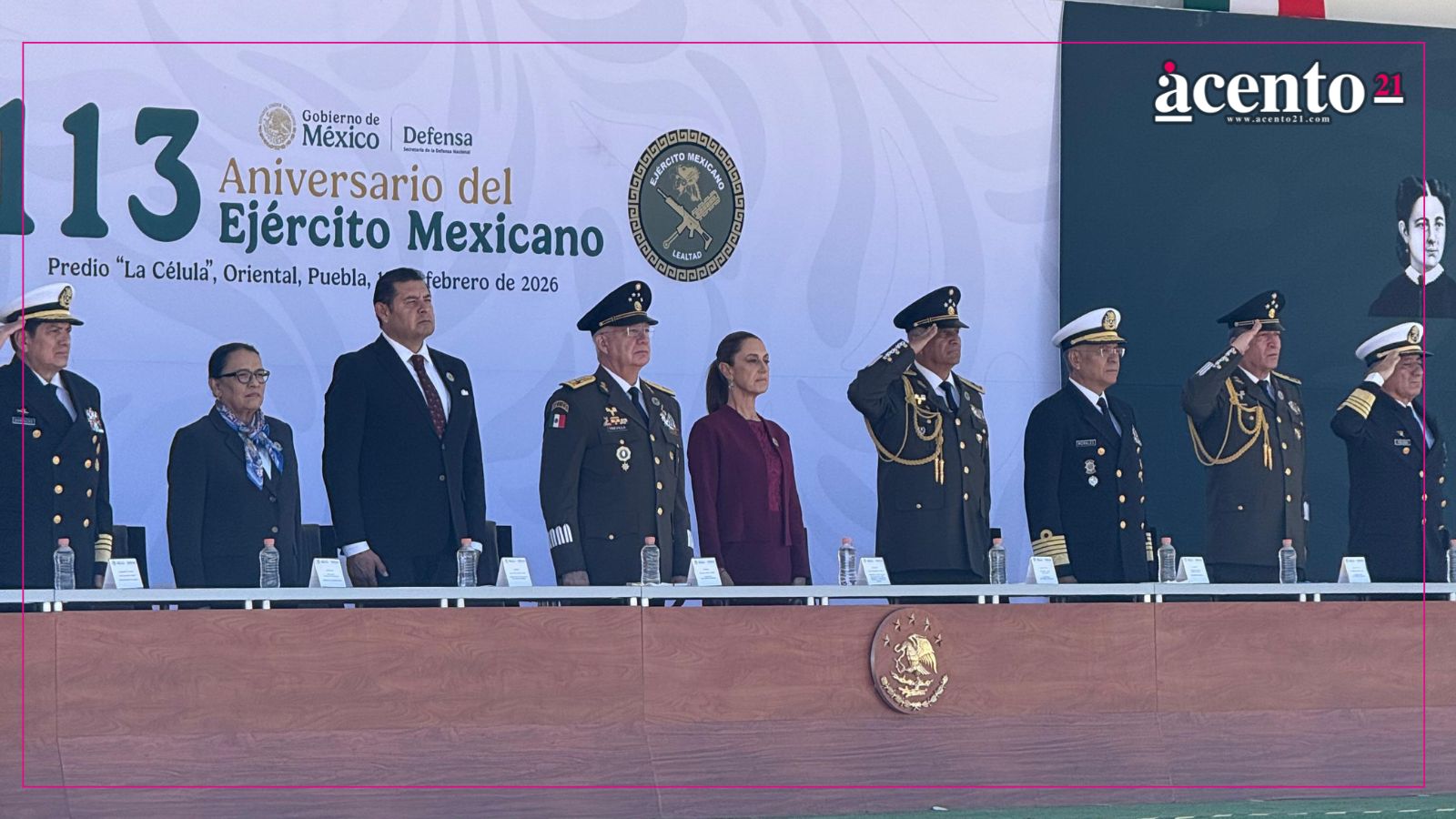 Claudia Sheinbaum reconoce a mujeres de la Sedena en aniversario del Ejército Mexicano desde Oriental