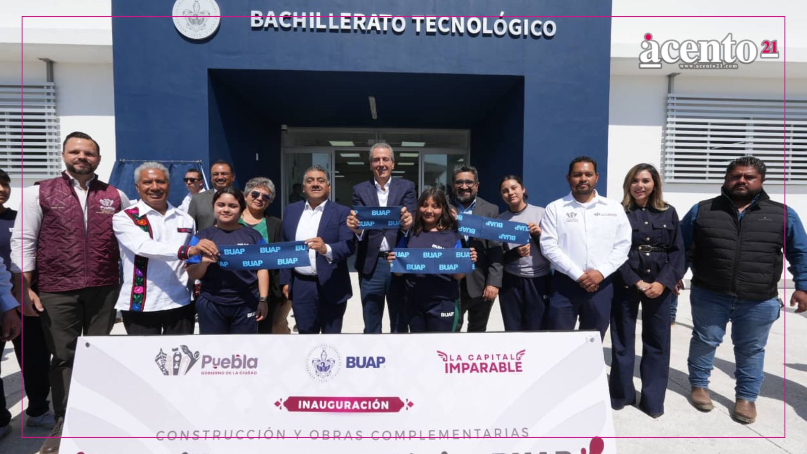 Encabeza Pepe Chedraui inauguración del Bachillerato Tecnológico BUAP