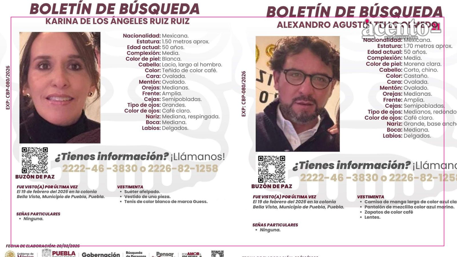 “Esto es lo más difícil que puedo pasar en mi vida”; hijo de matrimonio desaparecido en Puebla pide apoyo para que sus papás sean localizados