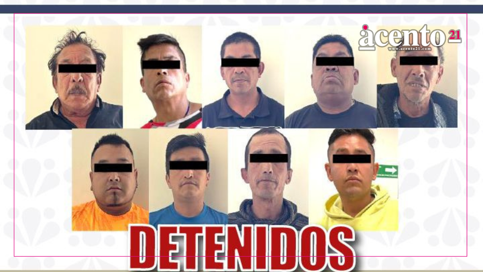 Fiscalía General del Estado detiene a integrantes de la banda El Jorobado, dedicada a robo en transporte pçublico en la ciudad de Puebla
