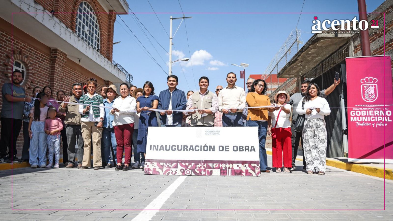 Más infraestructura vial para familias de Cuautlancingo