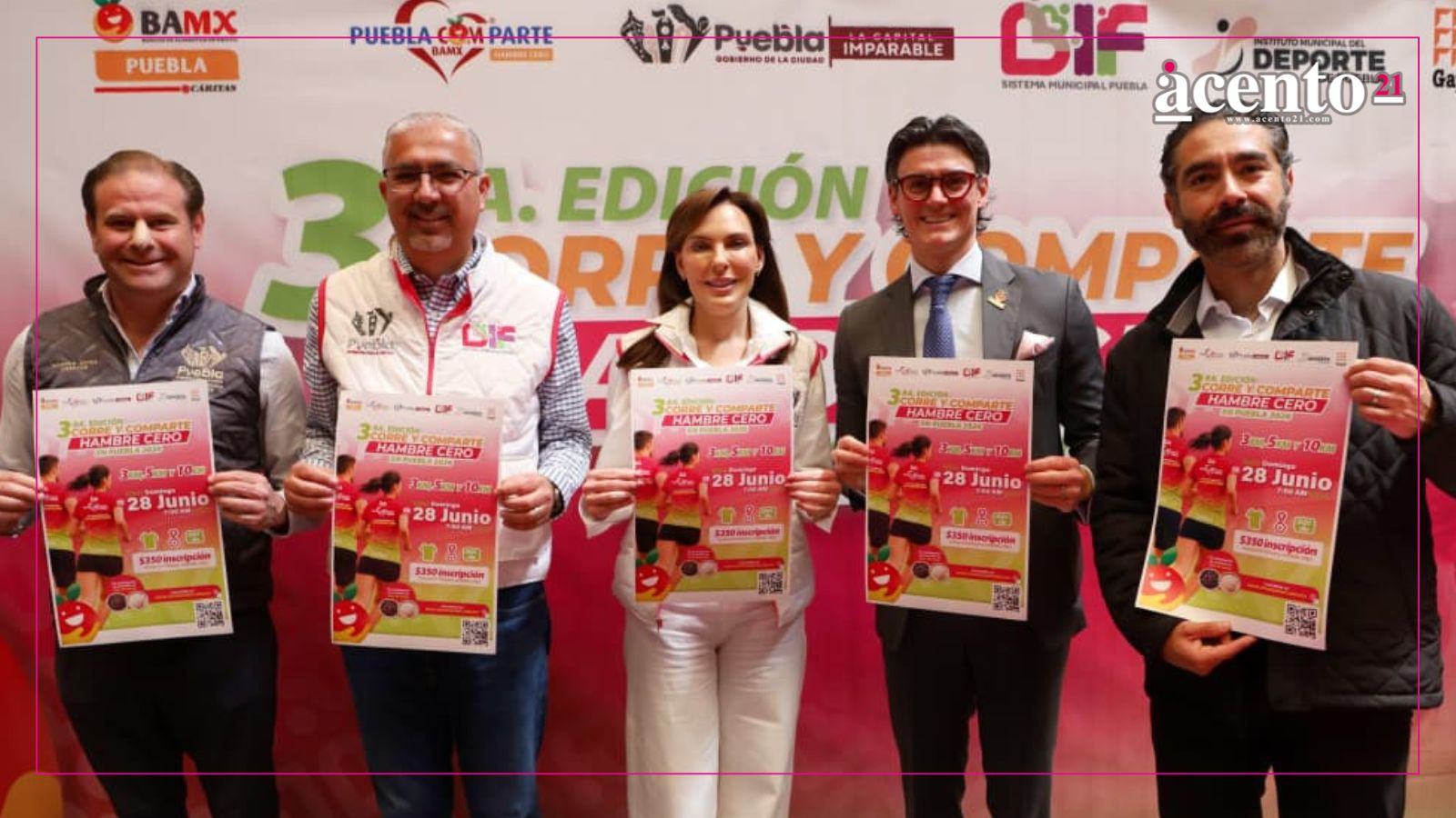 Presentan DIF Puebla Capital y Banco de Alimentos la Carrera “Corre y Comparte: Hambre Cero 2026”