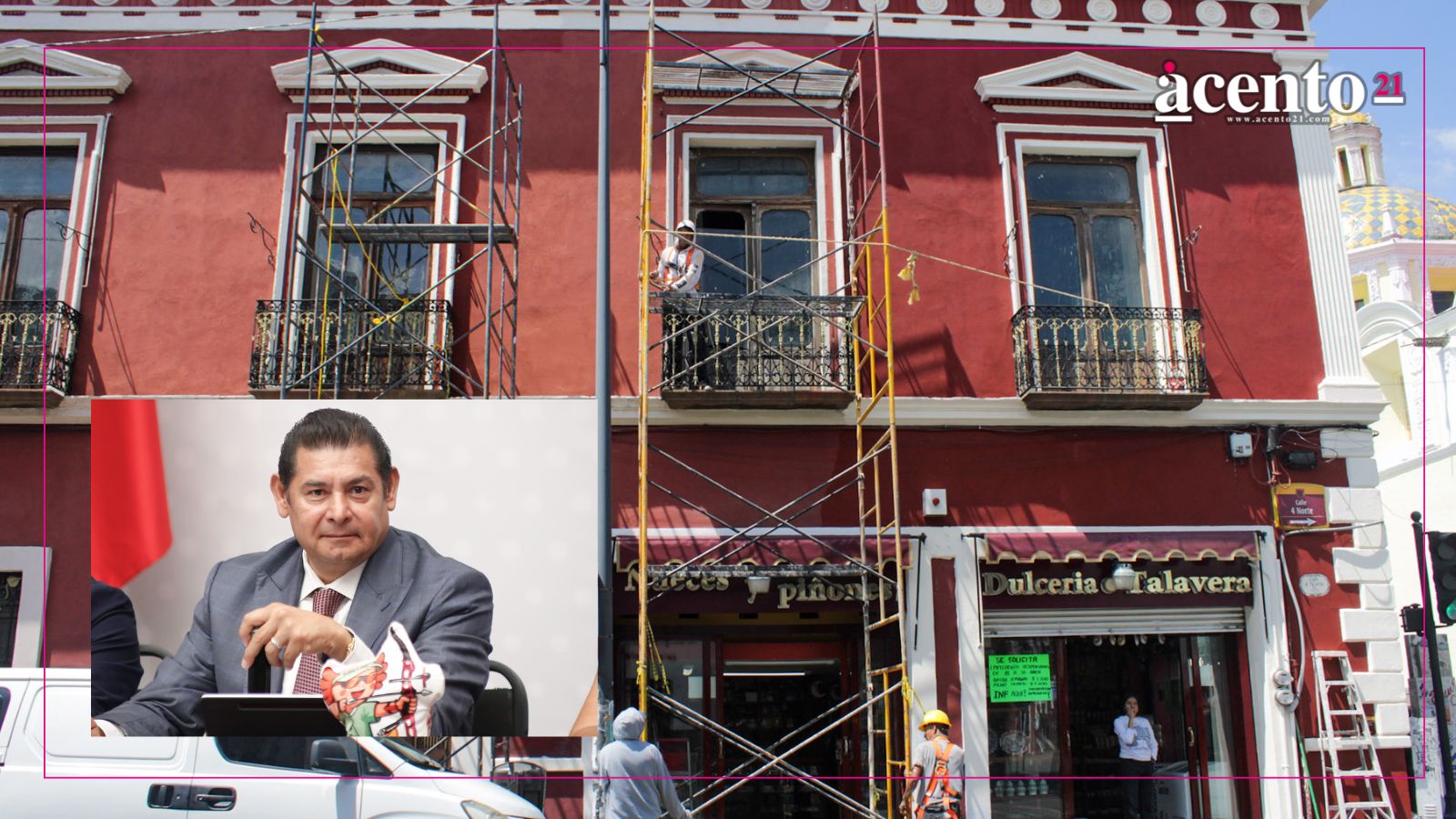 Armenta supervisa obras de rehabilitación de casonas del Centro Histórico