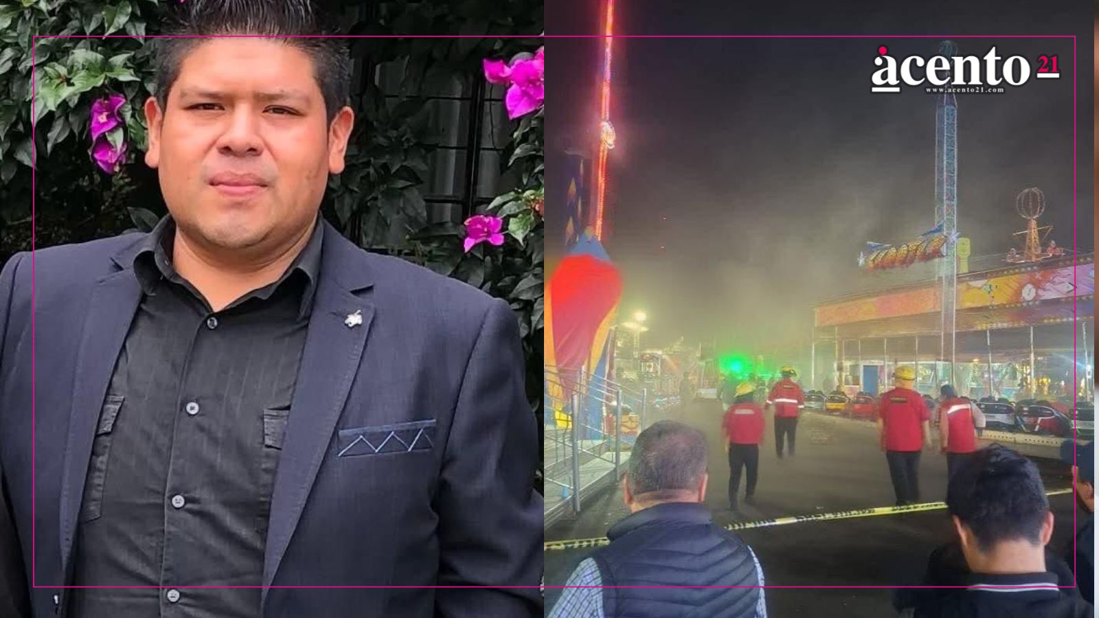 Tragedia en la Feria de Huauchinango; muere un hombre al caer de varios metros de un juego mecánico