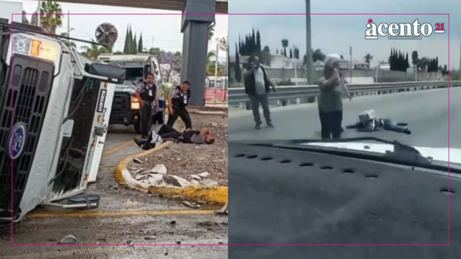 Dos accidentes ocurren esta tarde lluviosa en Periférico; en uno de ellos falleció una mujer motociclista