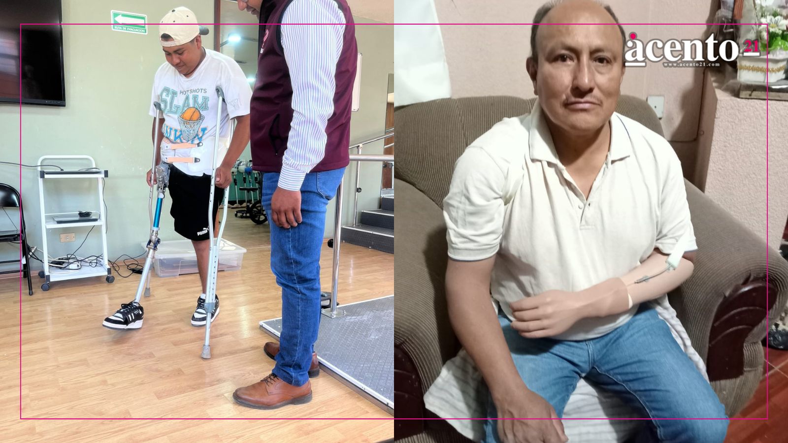Diego y Don Ranulfo reciben sus primeras prótesis tras gestión de Shamy Spezia
