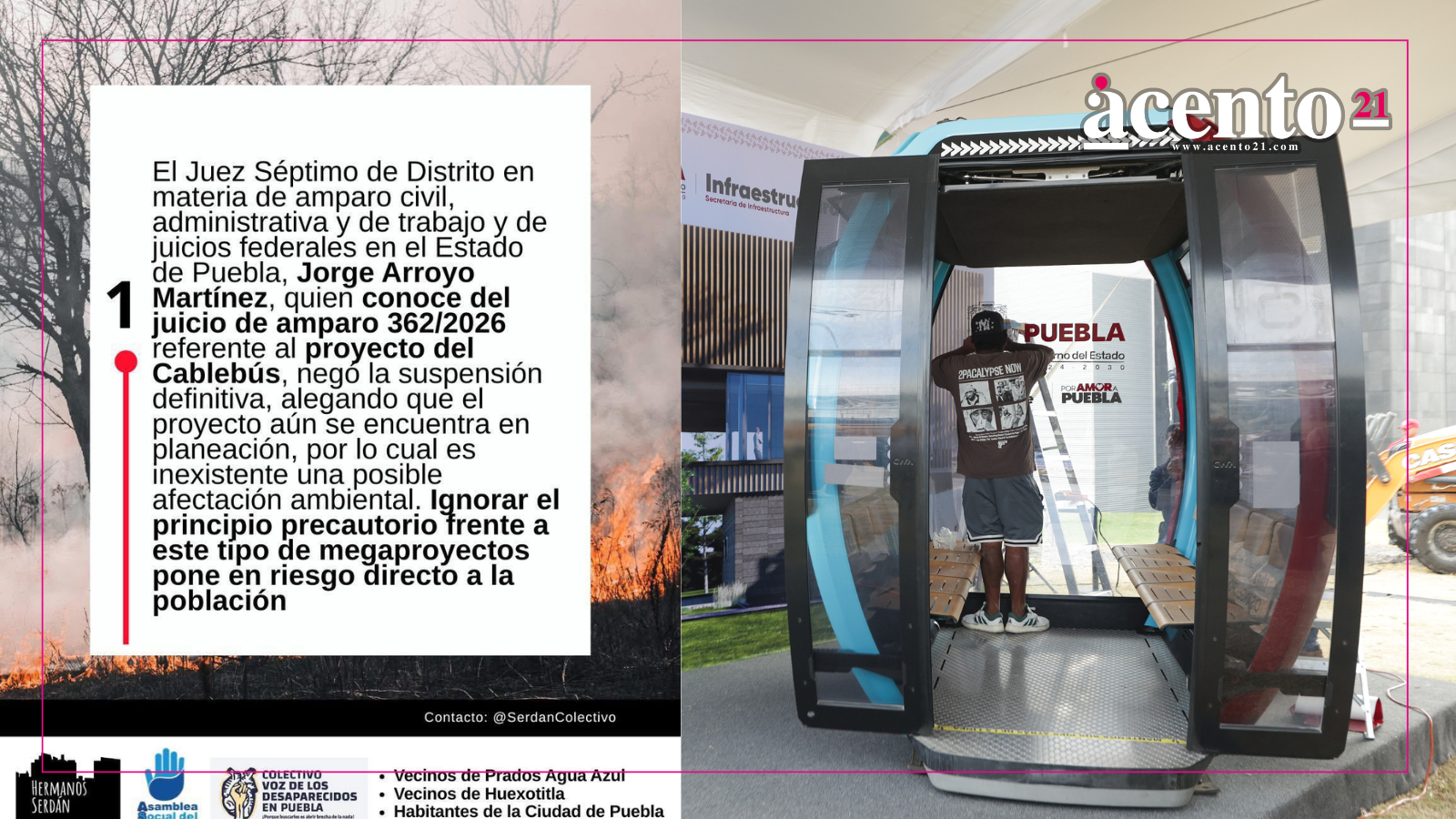 Niegan suspensión definitivo contra Cablebús de Puebla Niegan suspensión definitivo contra Cablebús de Puebla