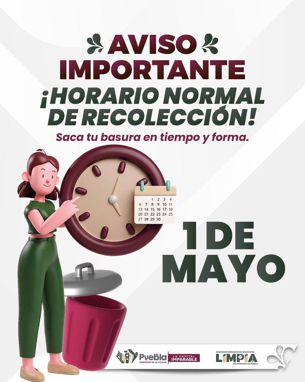 Gobierno de Pepe Chedraui garantiza servicio de recolección el 1 de mayo