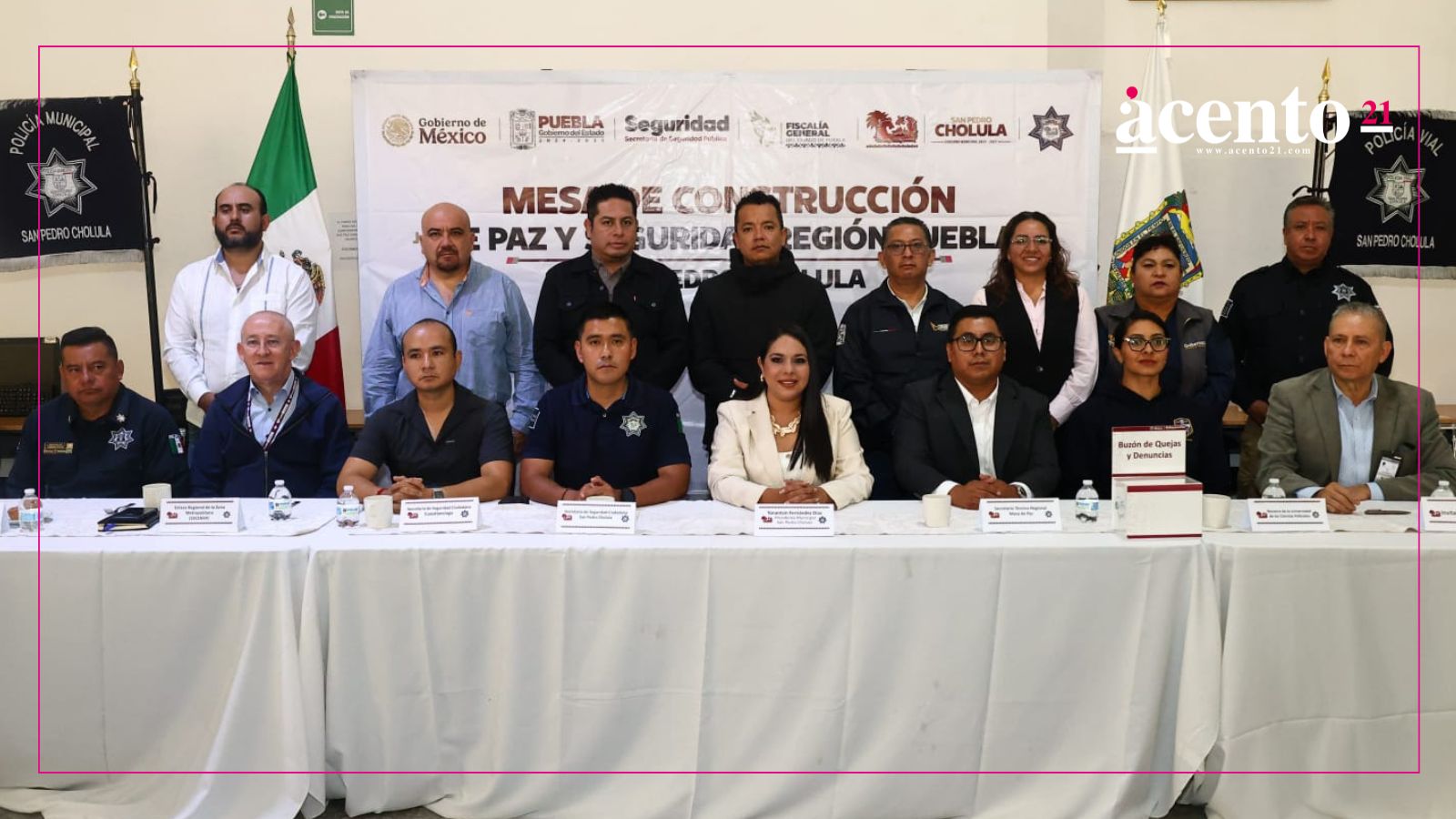 Tonantzin Fernández encabeza Mesa de Construcción de Paz y Seguridad Región Puebla para fortalecer la coordinación interinstitucional