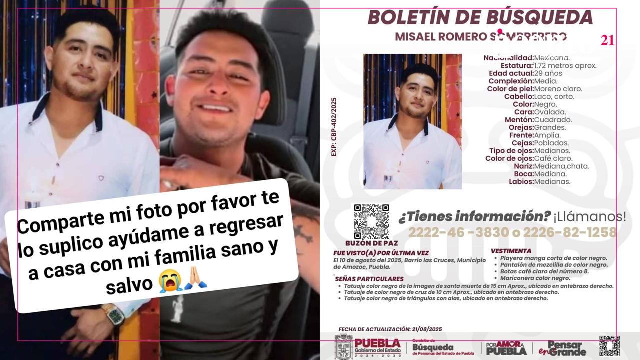 Sigue sin ser localizado Misael Romero Sombrerero pese la detención de implicado