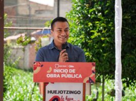 Roberto Solís transforma escuelas en Huejotzingo; arranca obra de domo en la primaria “16 de Septiembre”.