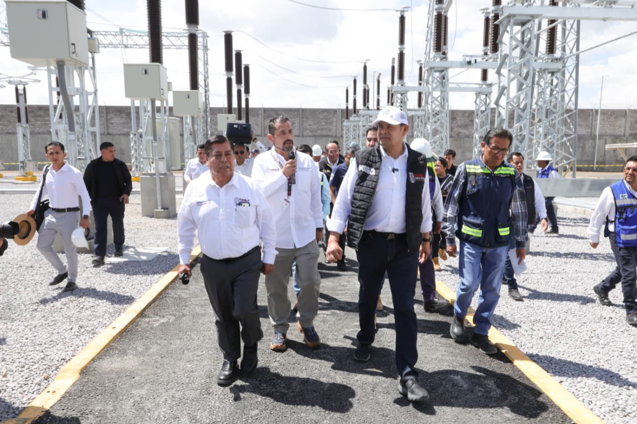 Subestación eléctrica asegura el desarrollo industrial en San José Chiapa: Armenta Mier.