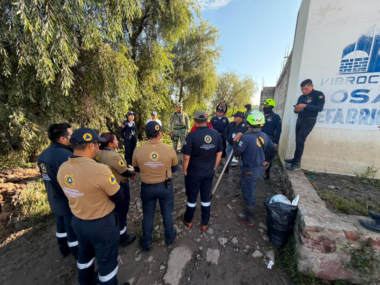 Protección civil y cuerpos de seguridad localizan a oficial de Ocoyucan