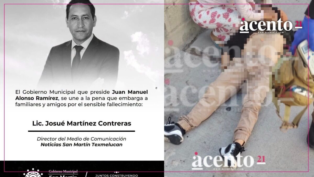Frente a su hijo asesinaron a un director de noticias en Texmelucan