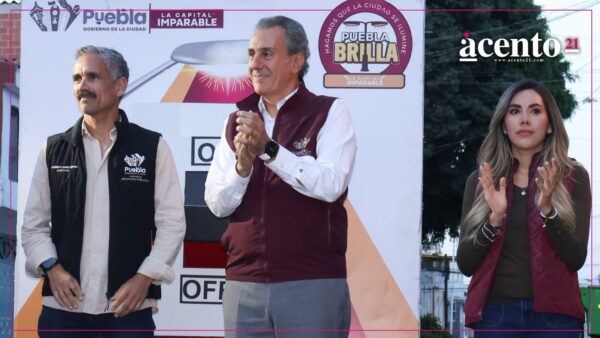 Con Puebla Brilla, Pepe Chedraui moderniza luminarias en Granjas del Sur