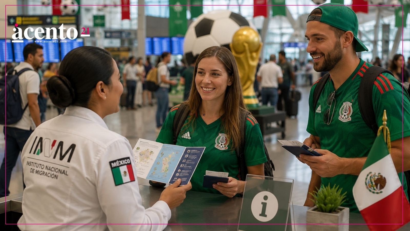 INM brinda apoyo a turistas extranjeros durante el Mundial 2026 en México