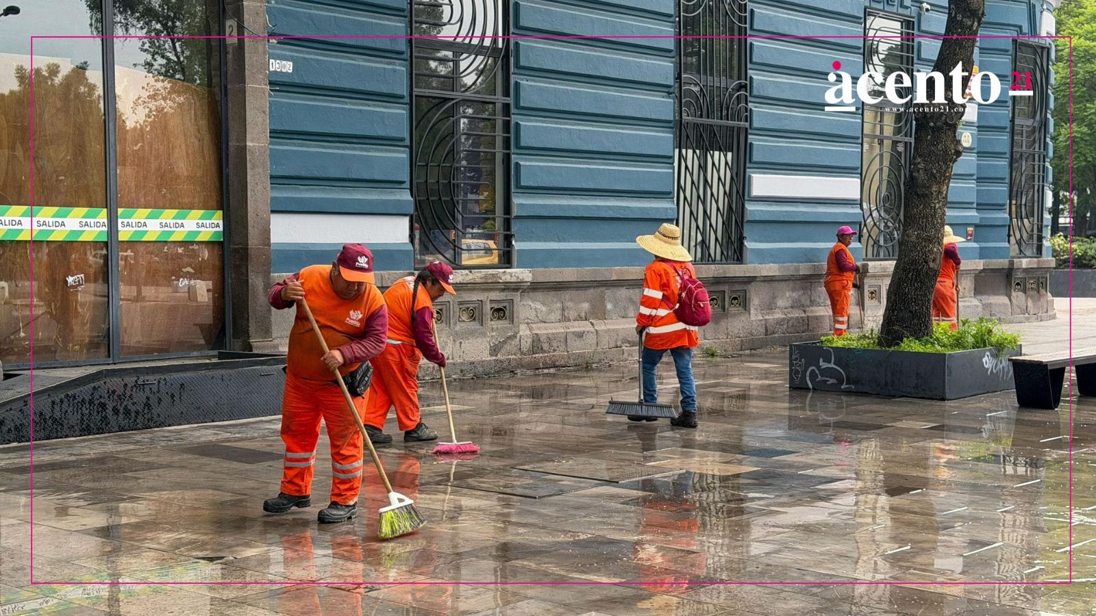 Gobierno de Pepe Chedraui efectuó labores lavado en la Avenida Juárez