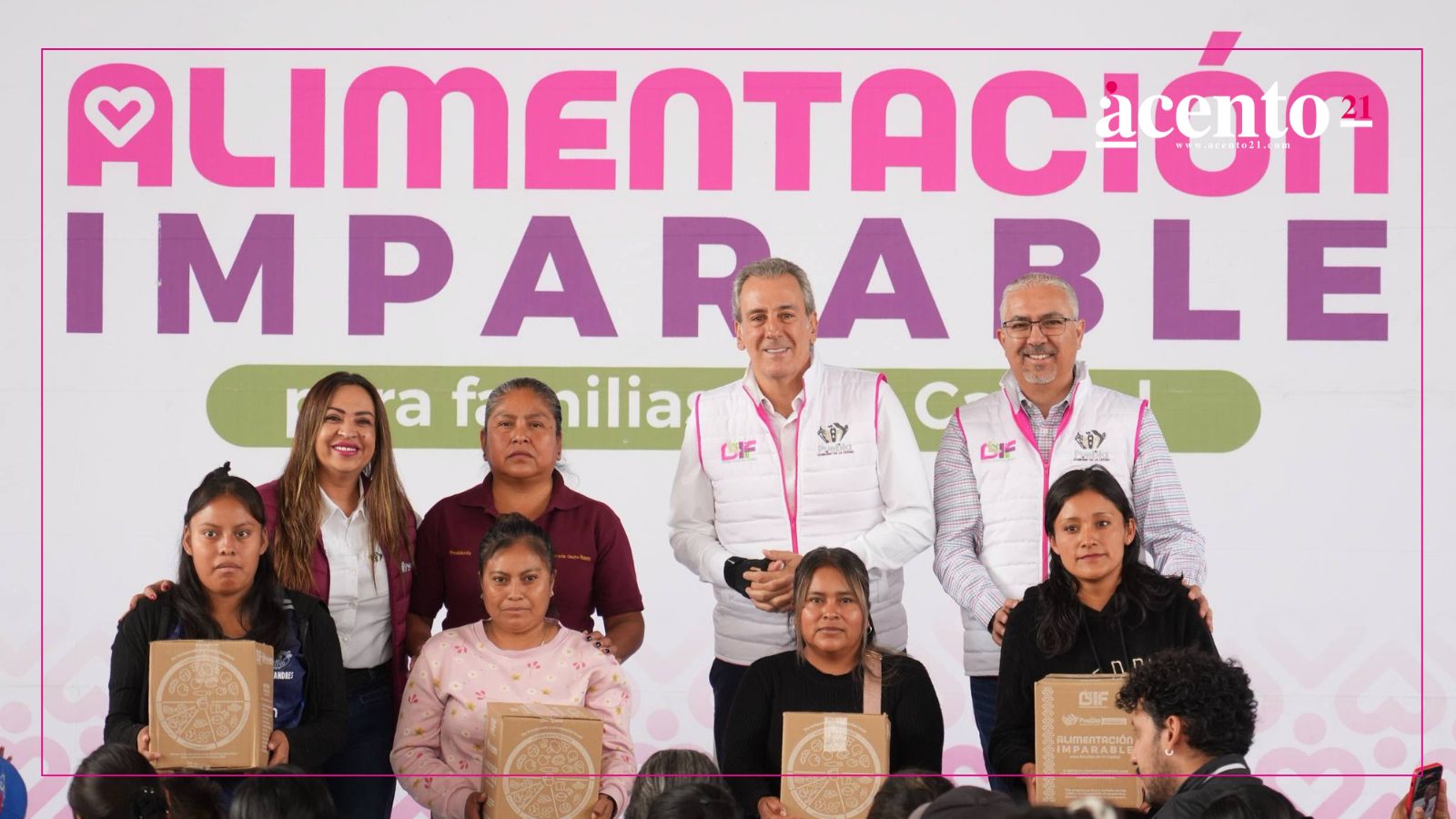 Entrega Pepe Chedraui 3 mil apoyos alimentarios en San Andrés Azumiatla