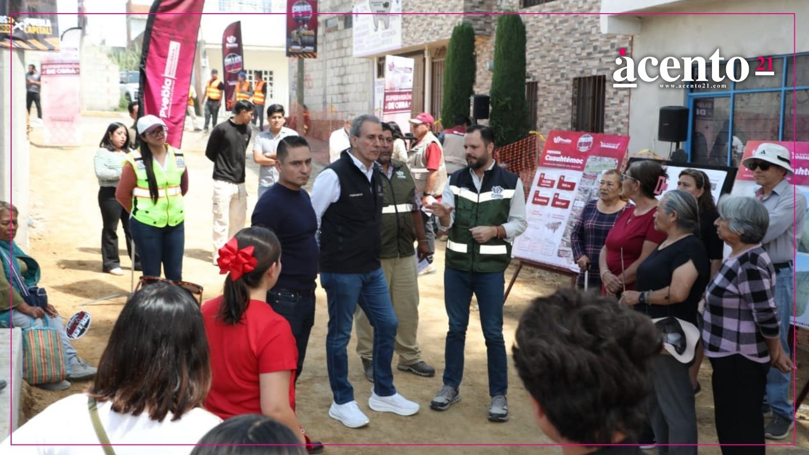 Supervisa Pepe Chedraui trabajos de pavimentación en la colonia Guadalupe Hidalgo 2da. Sección
