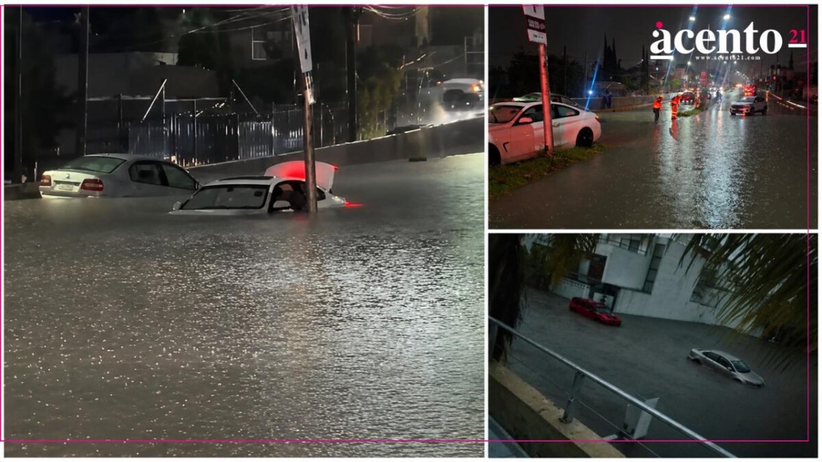 Otra vez se inunda Puebla capital: se reportan afectaciones y vehículos varados