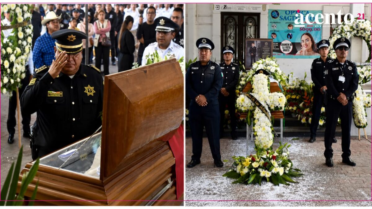 Dan último adiós con homenaje al subdirector de Santa Clara Ocoyucan