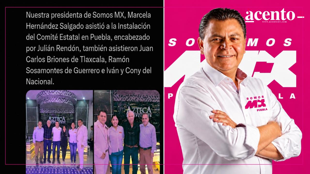 Julián Rendón coordinará la dirigencia estatal de Somos MX en Puebla