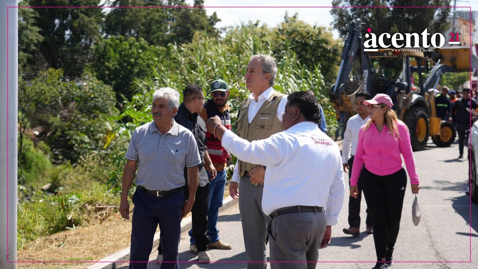 Encabeza Pepe Chedraui construcción del muro de contención Maximino Ávila Camacho en San Sebastián de Aparicio