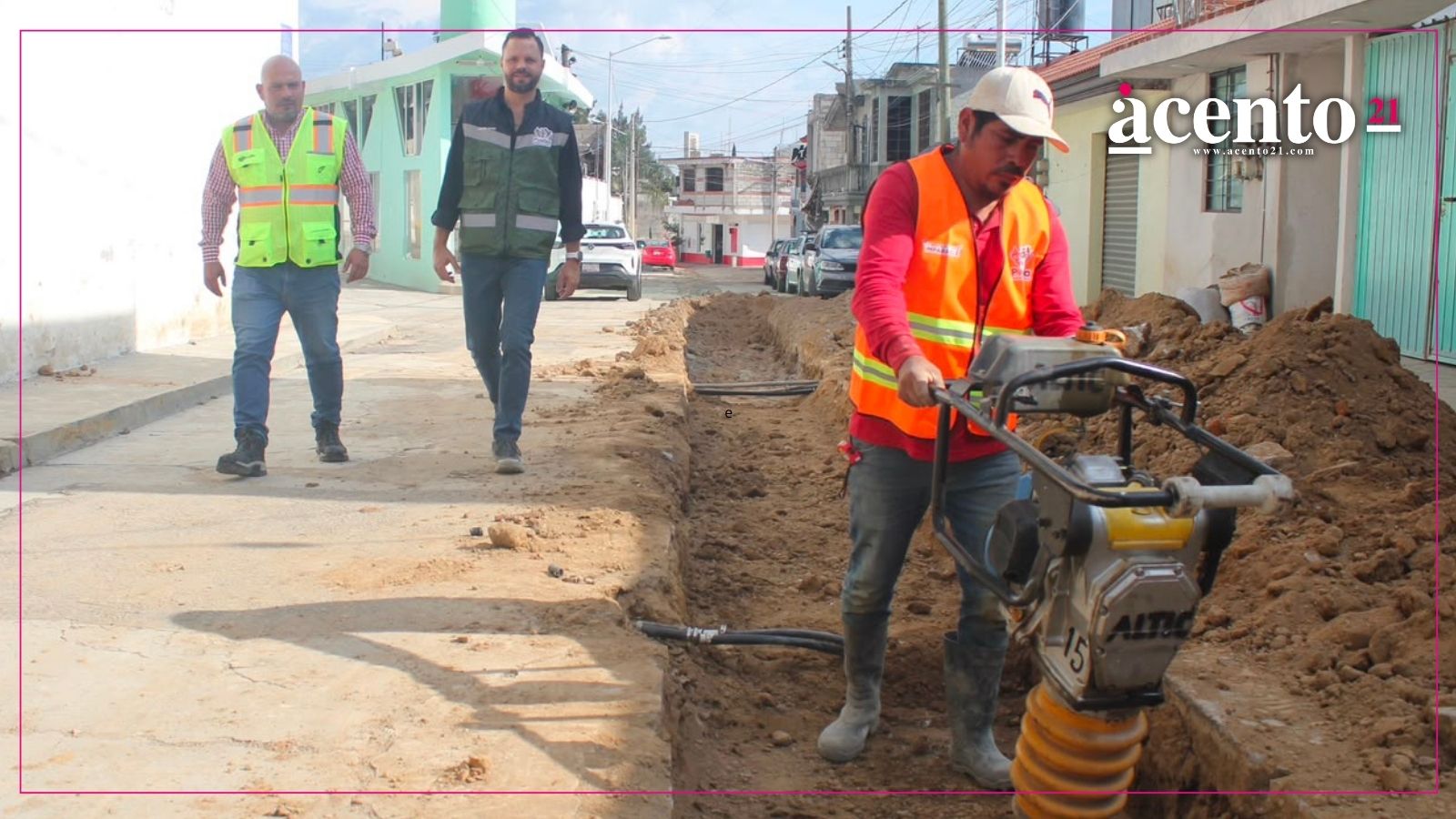 Supervisa Gobierno de Pepe Chedraui construcción de red de alcantarillado sanitario en la Junta Auxiliar Ignacio Romero Vargas