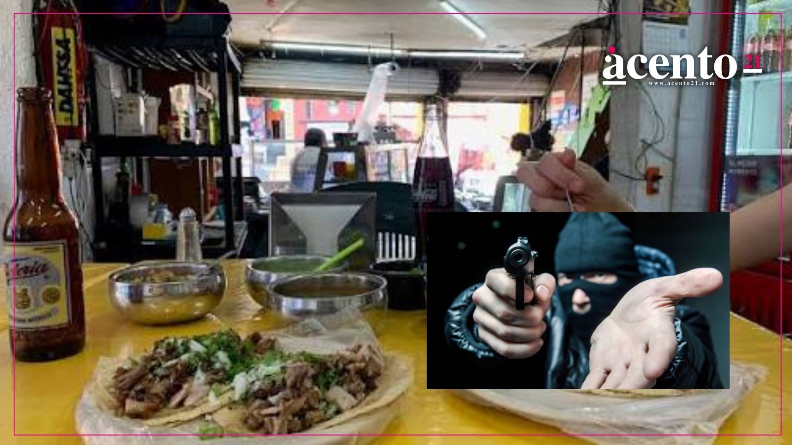 Ladrón solitario roba taquería en la colonia Humboldt; dueños afectados alertan a vecinos