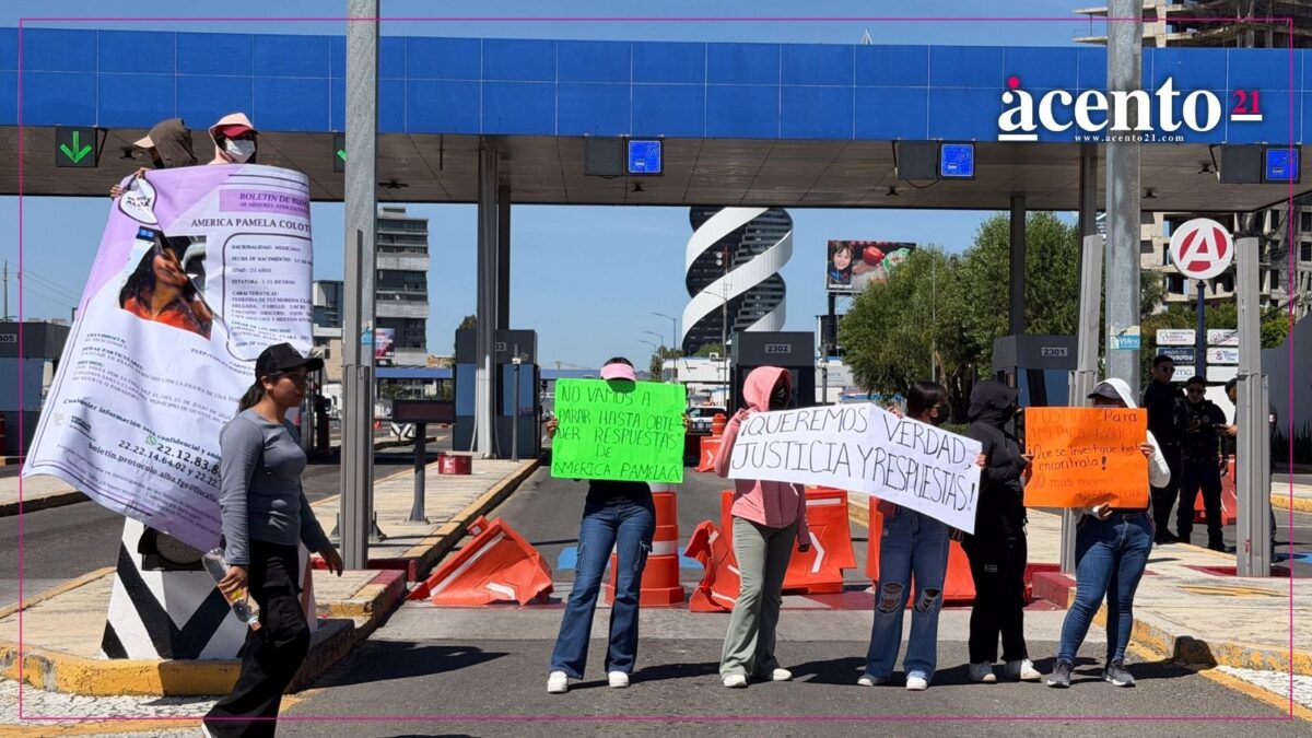 Bloquean la caseta de Atlixco por la desaparición de joven en Ocoyucan