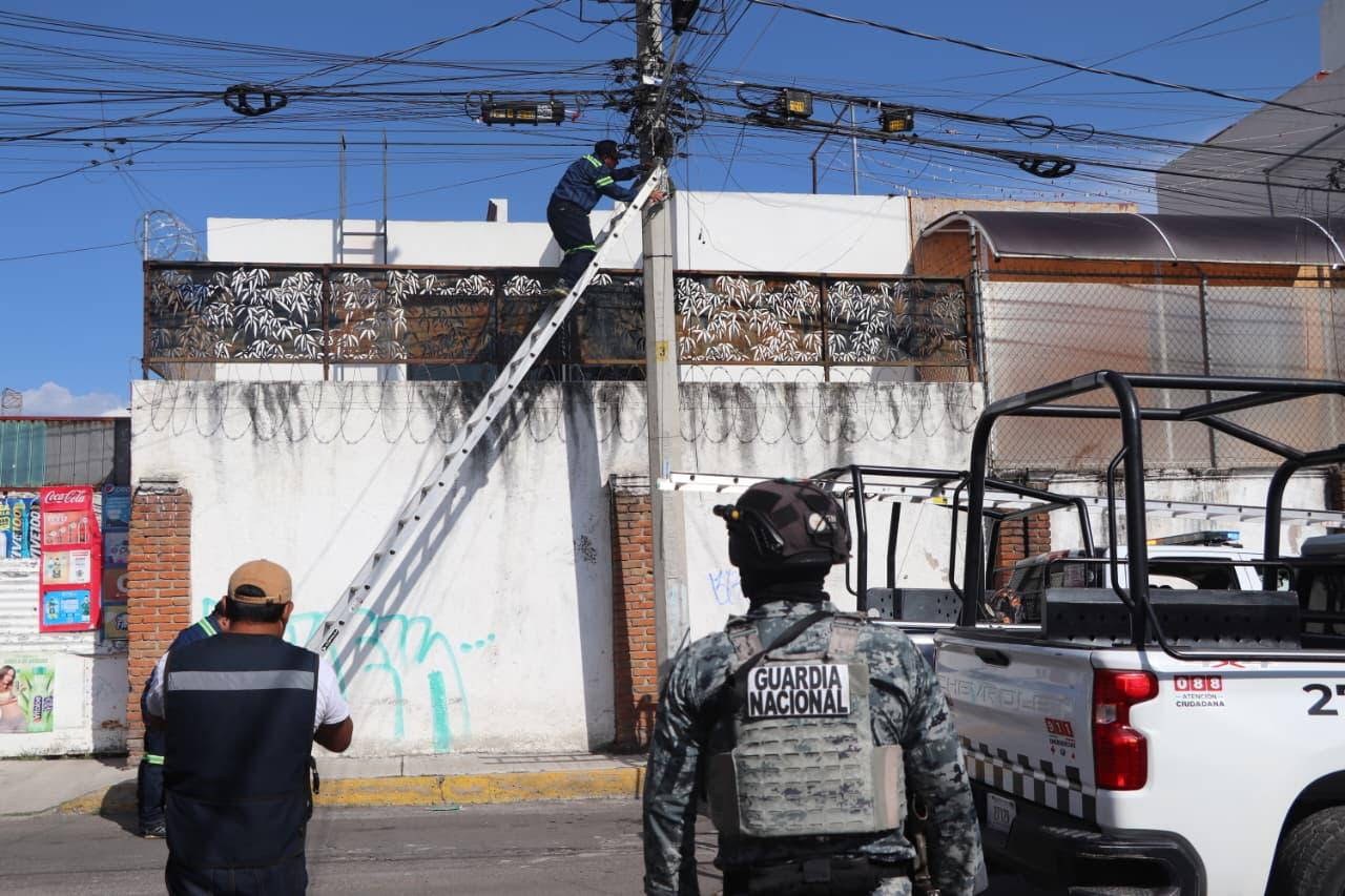 San Pedro Cholula retiró 52 cámaras instaladas irregularmente en infraestructura pública