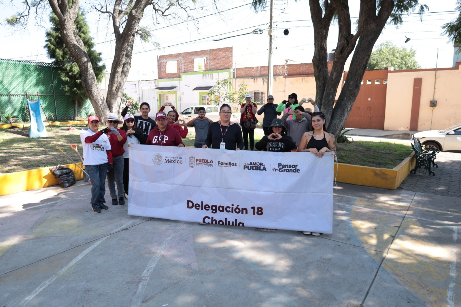 DIF Municipal y SEDIF rescataron espacios públicos en San Pedro Cholula