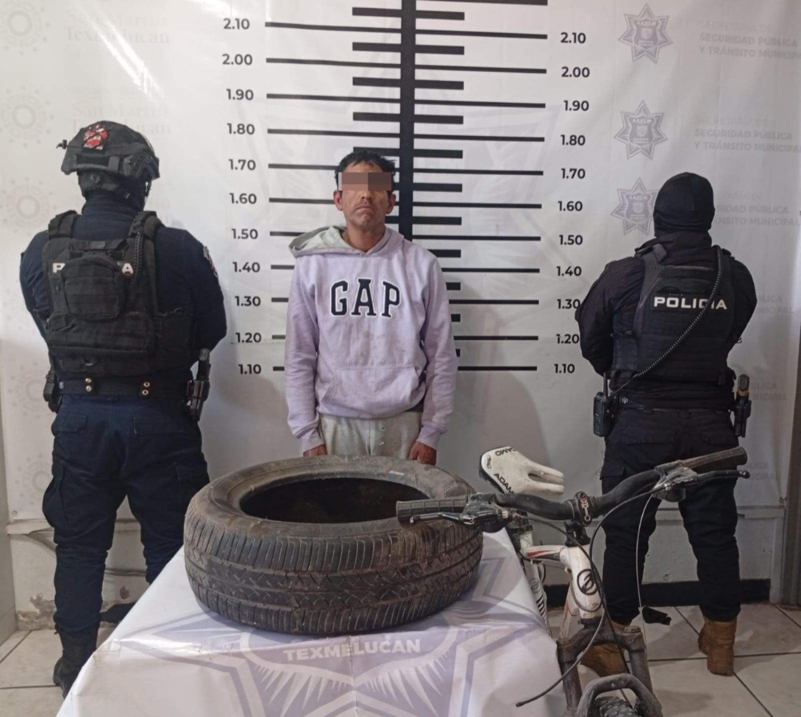 Policía de Texmelucan detiene a hombre señalado por presunto robo en El Moral