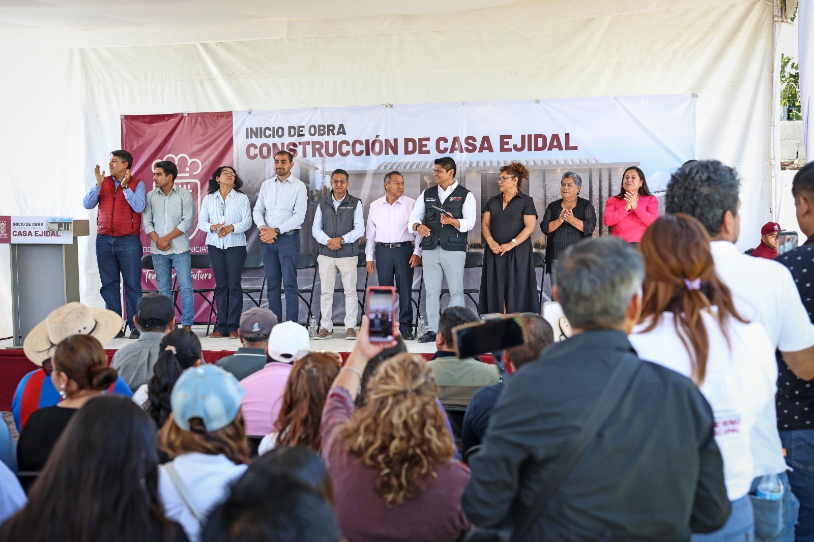 Omar Muñoz inicia nueva Casa Ejidal en Cuautlancingo con inversión de 5.6 MDP