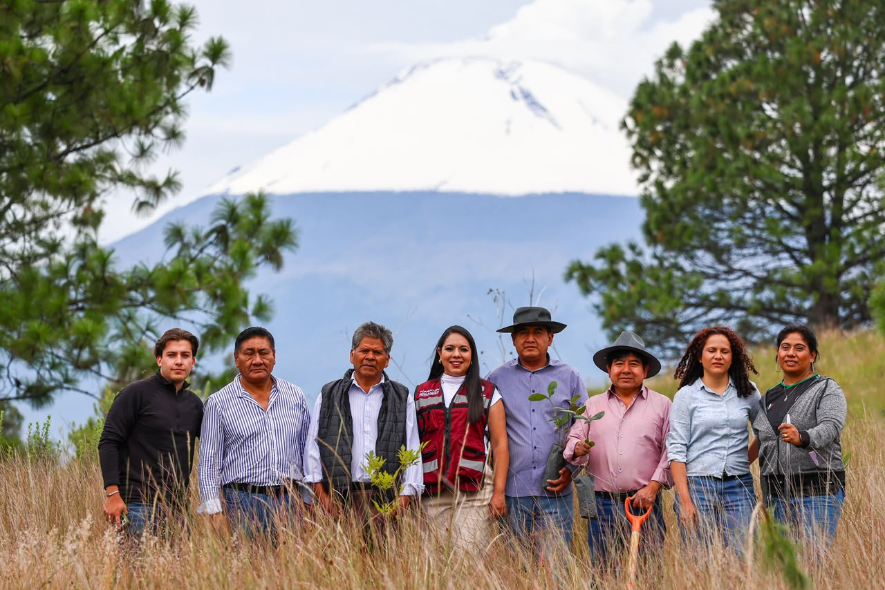 Tonantzin Fernández encabeza jornada de reforestación en el Cerro Zapotecas