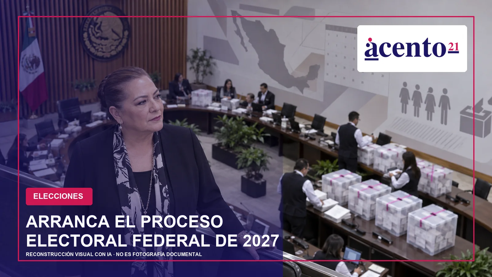 Guadalupe Taddei en una reconstrucción editorial del inicio del proceso electoral federal