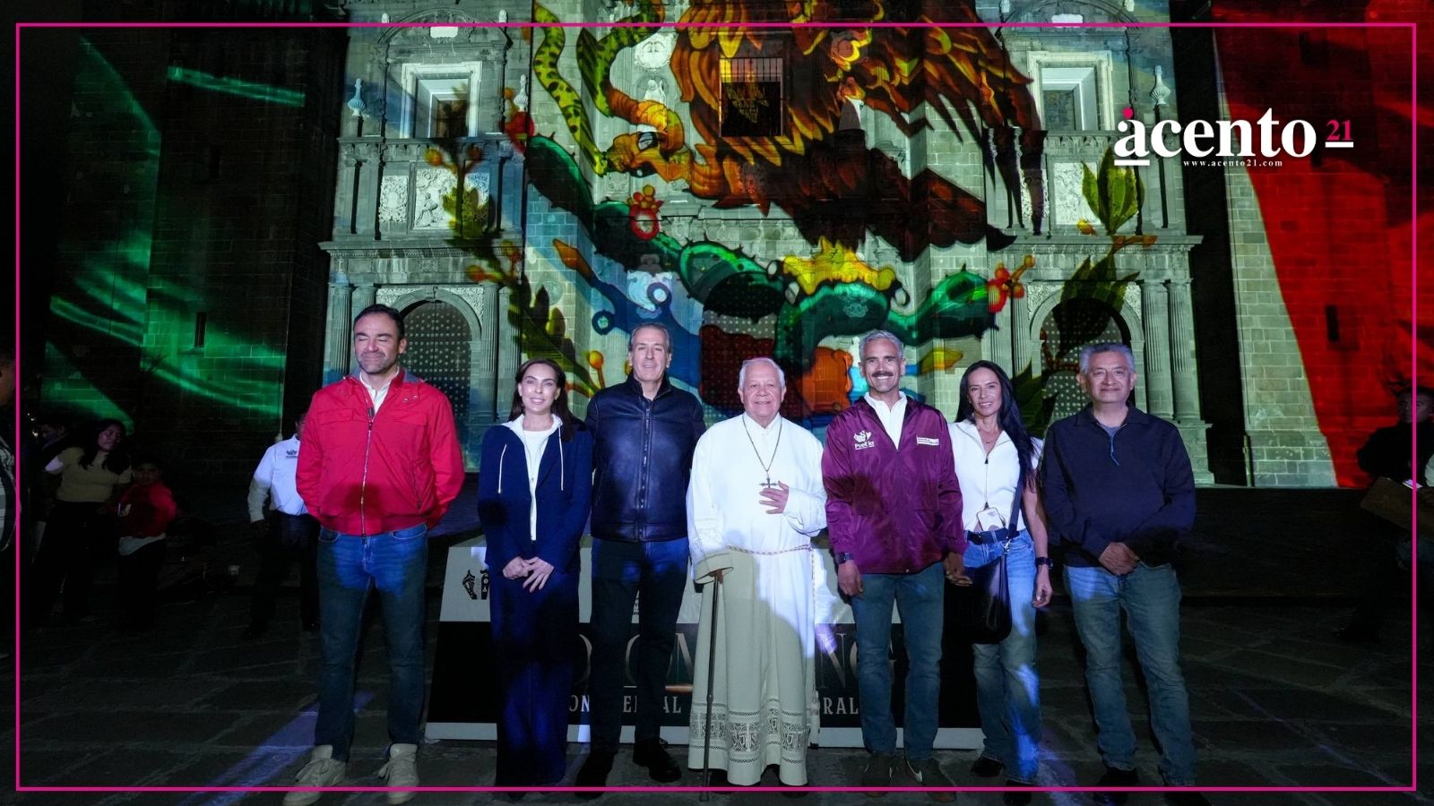 Disfruta Pepe Chedraui videomapping monumental de Fiestas Patrias junto con las y los poblanos
