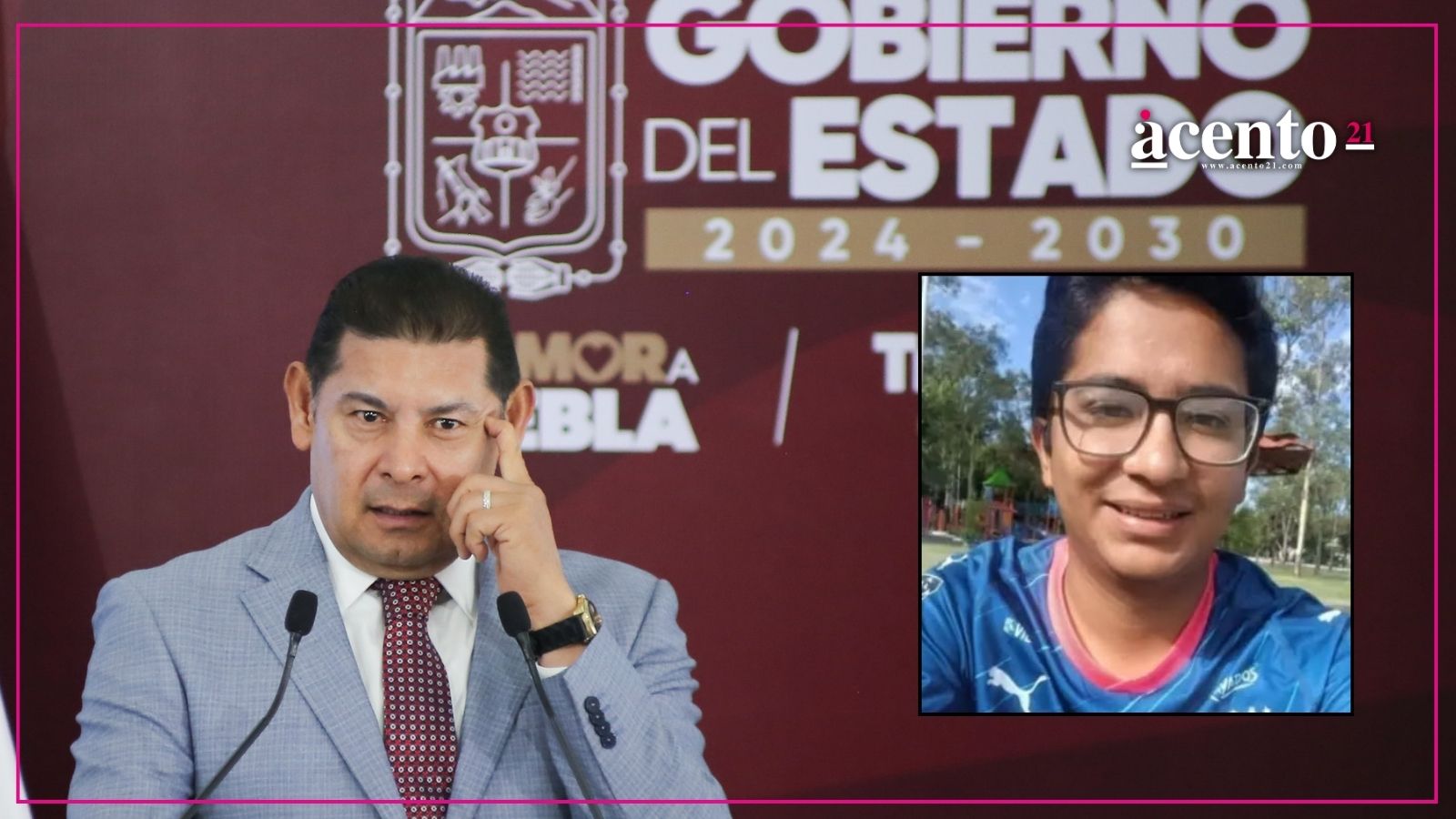 Armenta se reúne con rectora de la BUAP y padres de Hugo Alejandro Hernández Tello