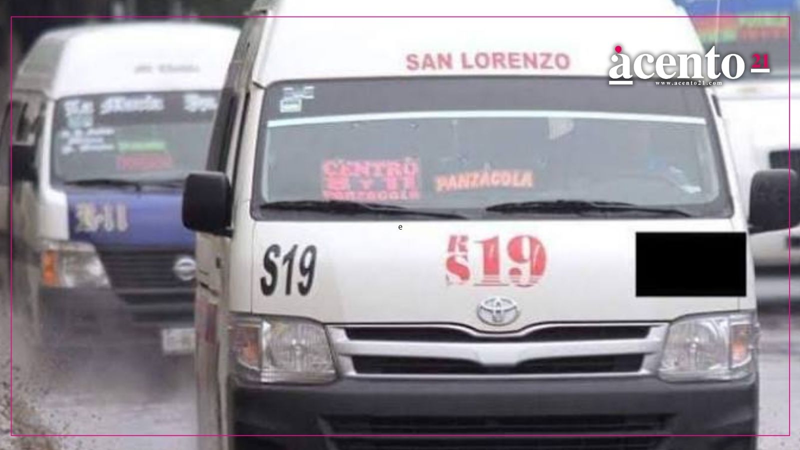Muere un pasajero en la Ruta S19 en el Mercado Hidalgo